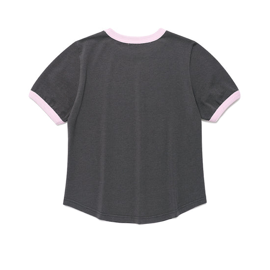 Cavish Women's Invader Ringer Short Sleeve Tee [Charcoal]