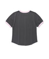 Cavish Women's Invader Ringer Short Sleeve Tee [Charcoal]