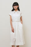 General Idea WOMAN Dolman Sleeve Belted Long Dress