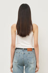 General Idea WOMAN Solid U-Neck Sleeveless