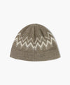 Marithé François Girbaud Fairisle Beanie Beige