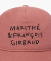 Marithé François Girbaud Doodle Typo 5 Panel Covered Cap