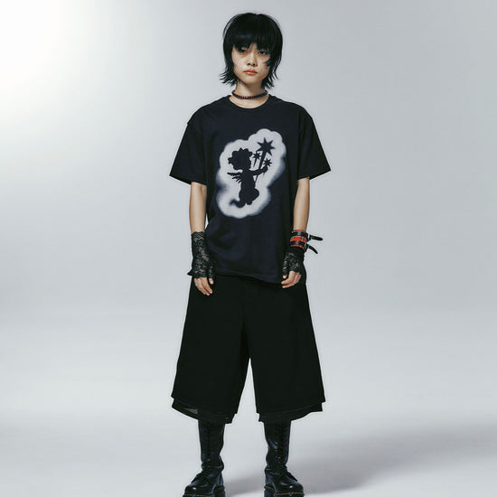 Nice Ghost Club Baby Angel Silhouette Tee