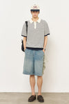 General Idea MAN Wide Bermuda Denim Pants