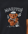 Marithé François Girbaud Kids Marine Bear Regenerated Tee
