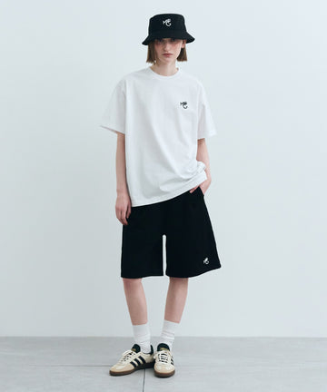 Marithé François Girbaud MONOGRAMME M+FG LOGO SWEAT SHORTS black
