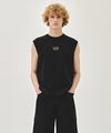 Marithé François Girbaud SORONA COOL SMALL CLASSIC LOGO SLEEVELESS light heather gray