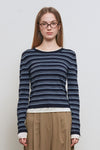 General Idea WOMAN Stripe Layered Pullover
