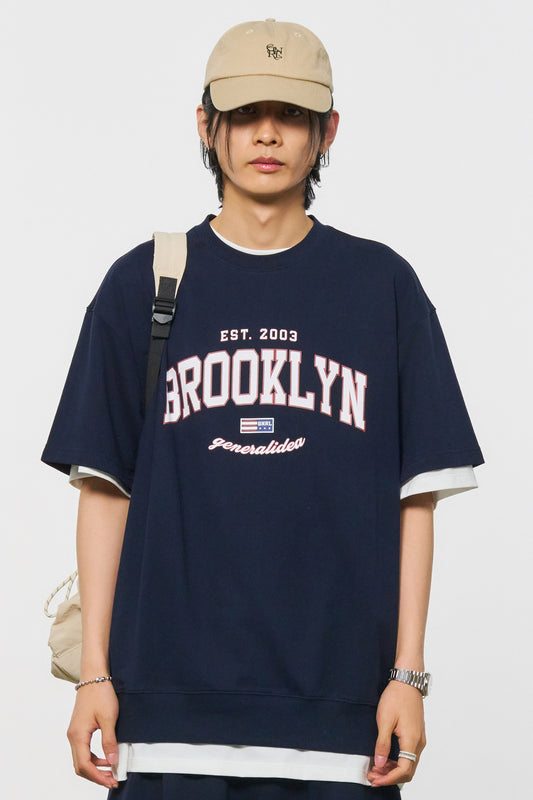 General Idea Unisex Brooklyn Mini Zurie Short Sleeve T-Shirt [Navy]