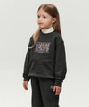 Marithé François Girbaud Kids Doodle Classic Logo Sweatshirt in Brushed Dark Green