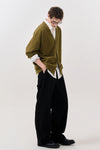 General Idea UNISEX Hairy V-Neck Cardigan