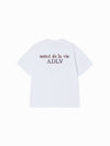 ADLV Glitter Point Basic Logo Short Sleeve T-Shirt