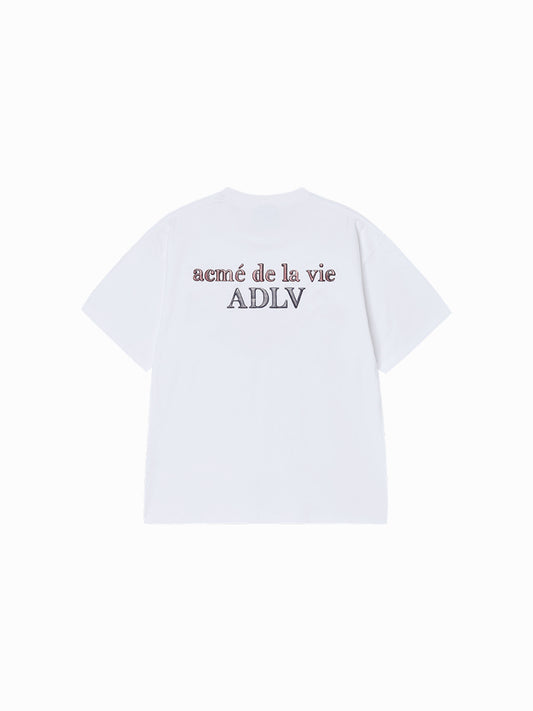 ADLV Glitter Point Basic Logo Short Sleeve T-Shirt