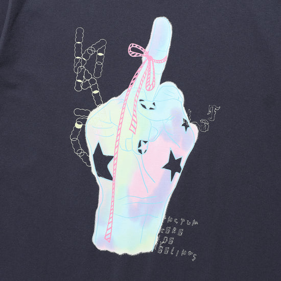 Nice Ghost Club Rainbow Finger Tee