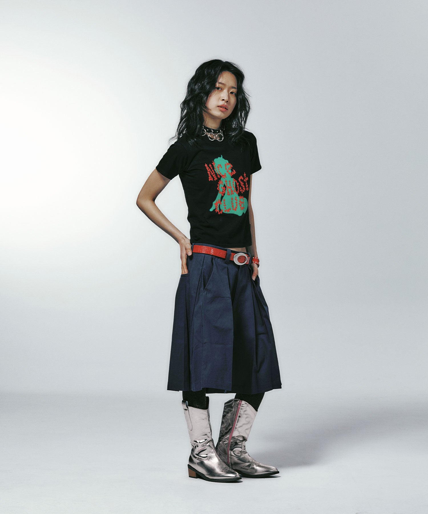 Nice Ghost Club Stars & Silhouettes Mini Tee [Black]