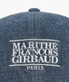 Marithé François Girbaud DENIM WASHING SMALL CLASSIC LOGO COVERED CAP light blue