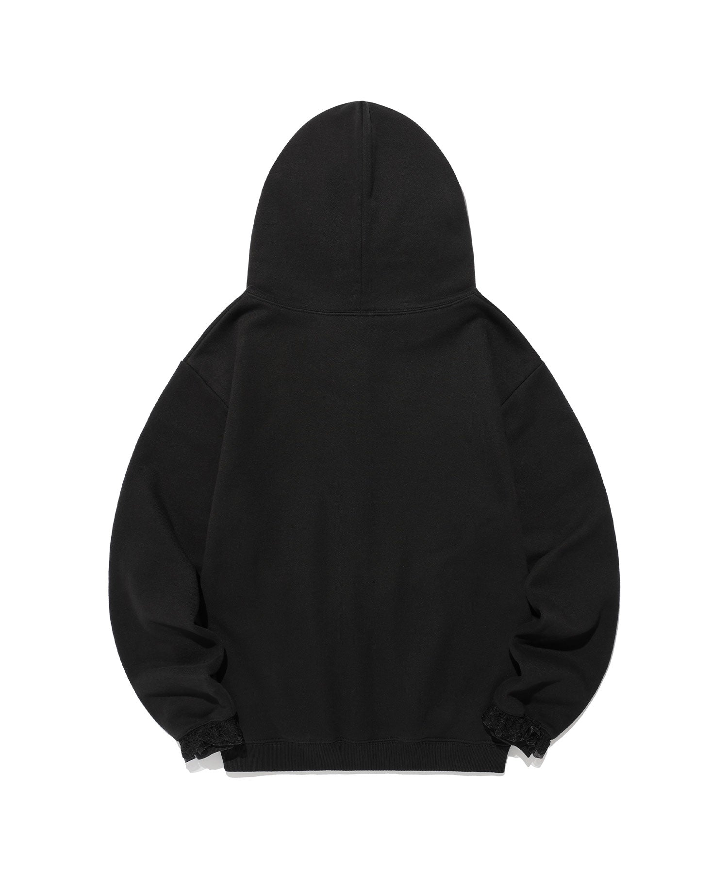Nice Ghost Club Ghost Angels Lace Hoodie Zip Up [Black]