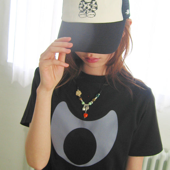 Nice Ghost Club Devil Bear Mesh Cap [White]