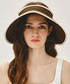Marithé François Girbaud CIRCLE LOGO WIDE SUN VISOR