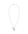 Mahagrid Blade Safety Pin Necklace Silver