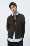 General Idea UNISEX Hairy Knit Pocket Cardigan