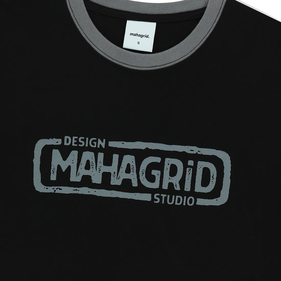 Mahagrid Banner Logo Layered Long Sleeve T-Shirt [Black]