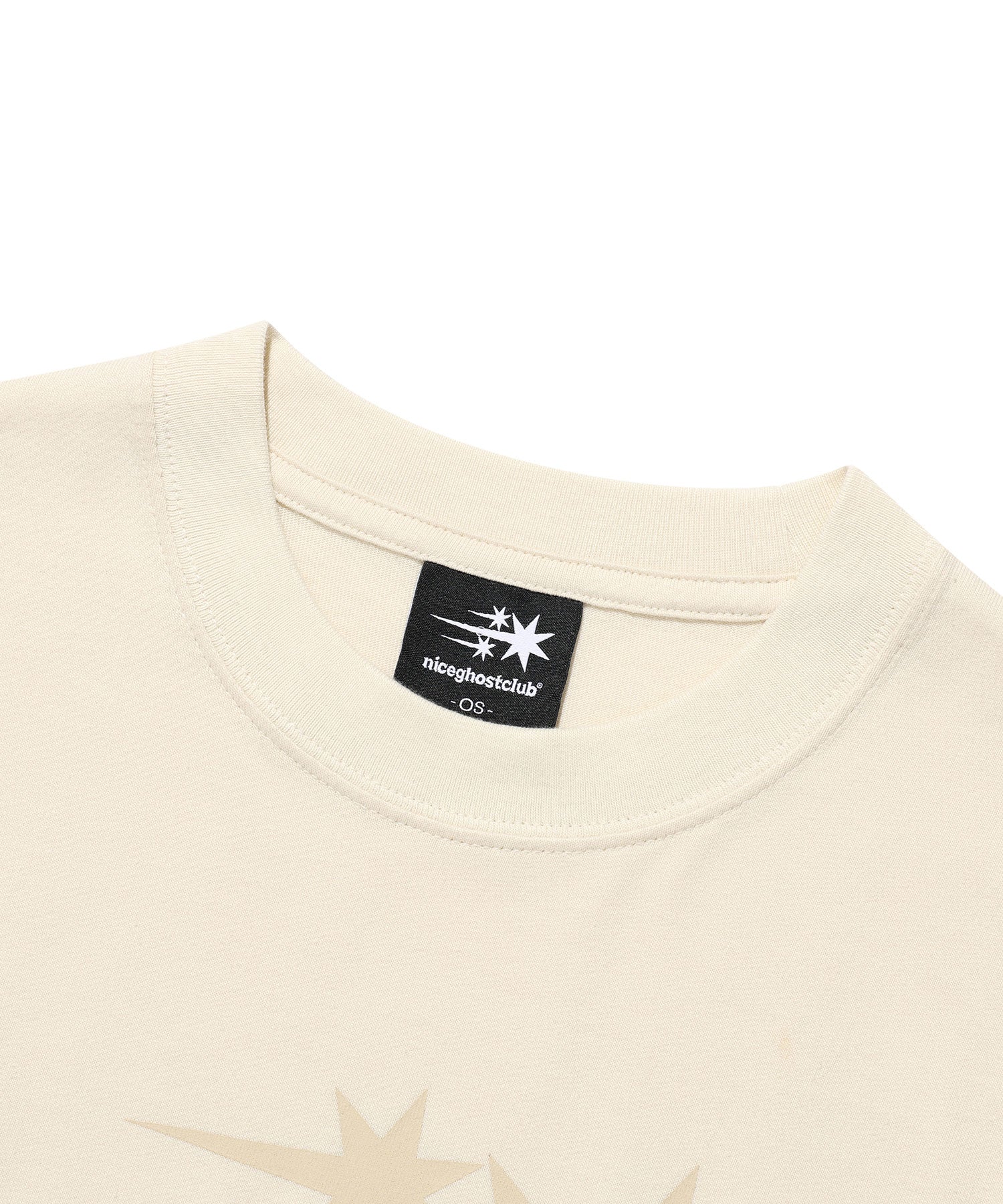 Nice Ghost Club 3 Stars Symbol Crop Slim Tee