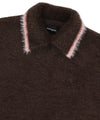 Mahagrid Hairy Collar Knit