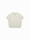 ADLV WOMAN BASIC SHORT SLEEVE COLLAR KNIT