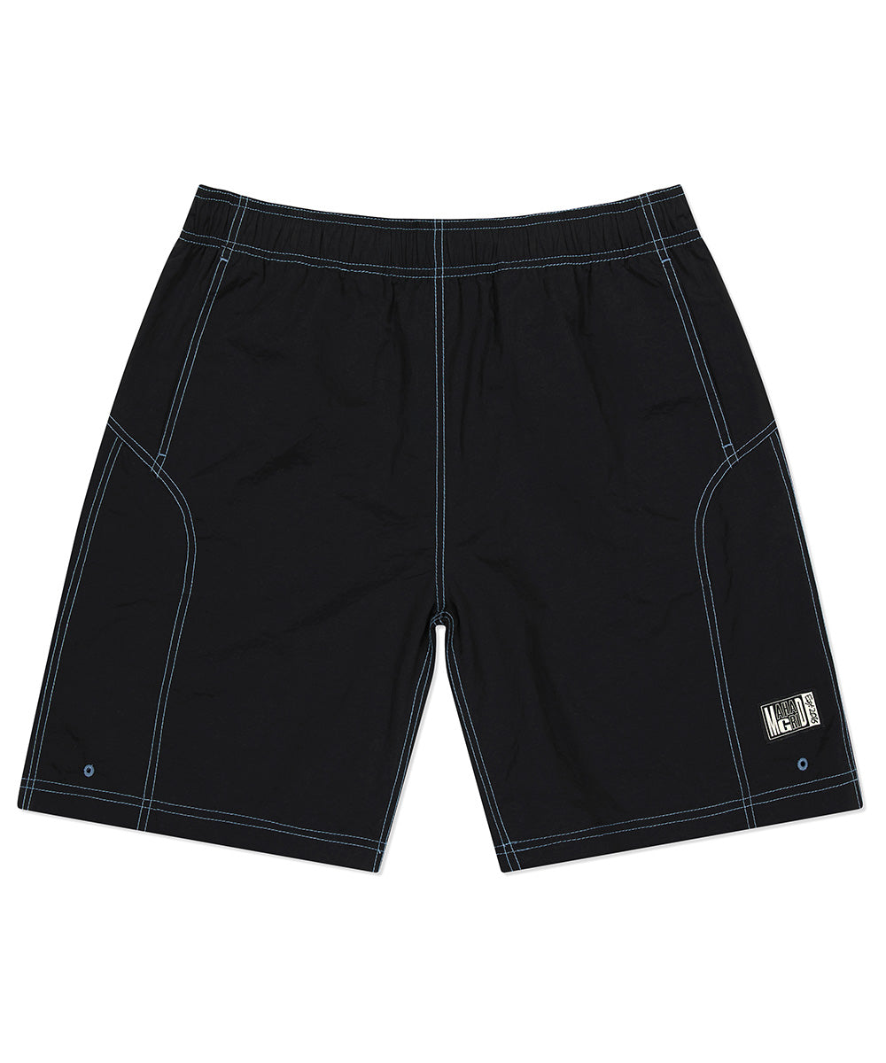 Mahagrid Contrast Stitch Short