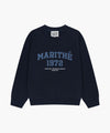 Marithé François Girbaud Kids Denim Applique Sweatshirt