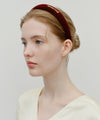 Marithé François Girbaud Regular Logo Velvet Hair Band