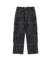 Cavish Washed Denim Cargo Pants