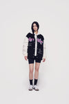 ADLV NC DINOS X ADLV OVERSIZED VARSITY JACKET BLACK
