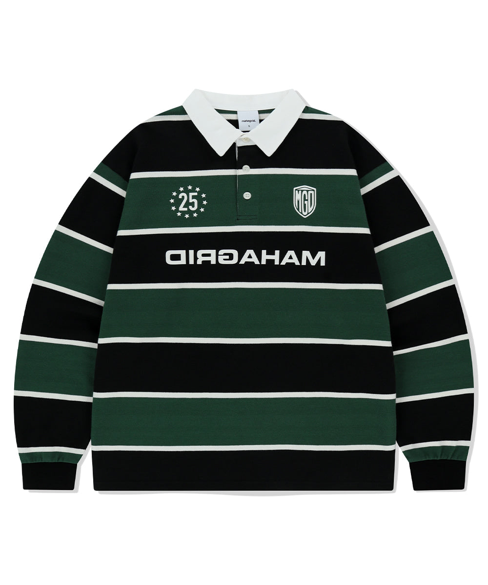 Mahagrid Stripe Rugby Shirt