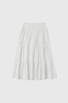 General Idea WOMAN Shirring Tiered Long Skirt