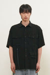 General Idea MAN Pocket Wrinkle Half Shirt