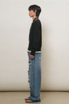 General Idea MAN Stitch Crew Neck Knit Cardigan
