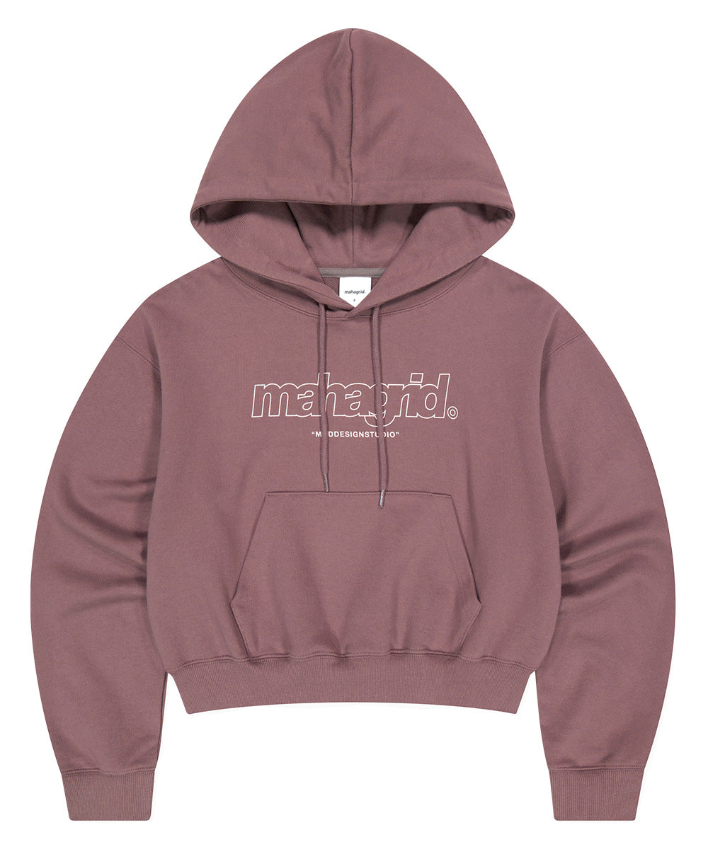 Mahagrid THIRD LOGO CROP HOODIE