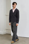 General Idea MAN Essential Minimal Cable V-Neck Cardigan