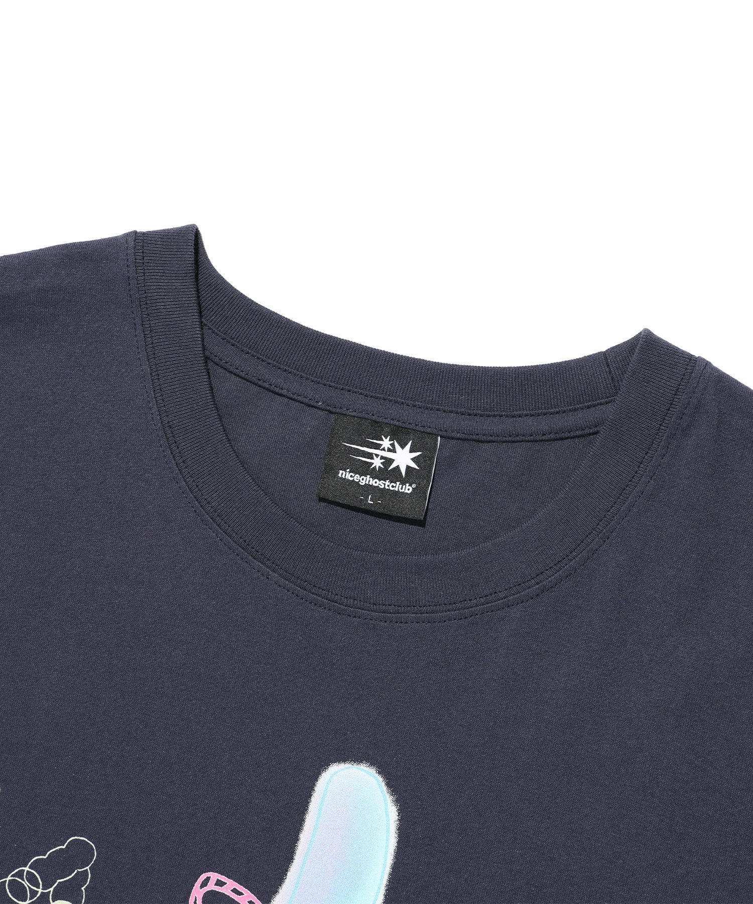 Nice Ghost Club Rainbow Finger Tee