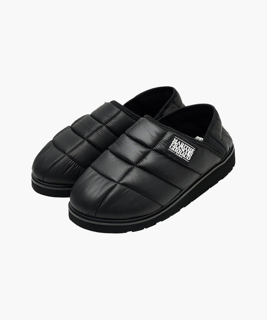 Marithé François Girbaud Classic Logo Padding Mule Black