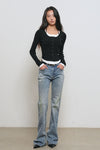 General Idea WOMAN Strap Layered Cardigan