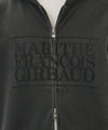Marithé François Girbaud CLASSIC LOGO DYEING HOODIE ZIPUP
