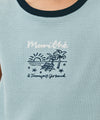 Marithé François Girbaud Kids Waffle Ringer Sleeveless