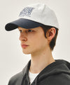Marithé François Girbaud CLASSIC LOGO 6PANEL COLOR BLOCK CAP ivory