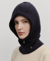 Marithé François Girbaud Circle Logo Zip Up Balaclava