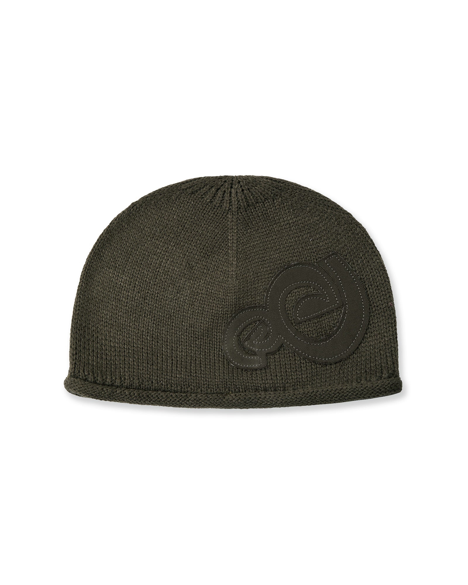 AEAE Applique Spiral Logo Beanie in Khaki