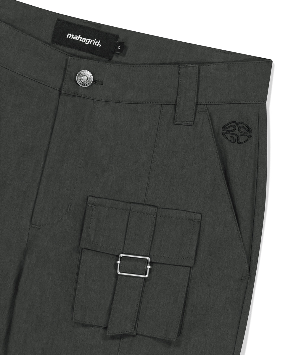 Mahagrid Utility Cargo Flare Pant [Charcoal]