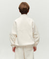 Marithé François Girbaud Kids Classic Logo Fleece Anorak in Ivory